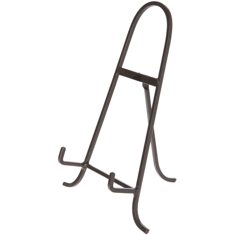 Bard's Black Wrought Iron Easel, 11" H x 7.75" W x 5.5" D (For 8.5" - 15" Plates) - Image 1